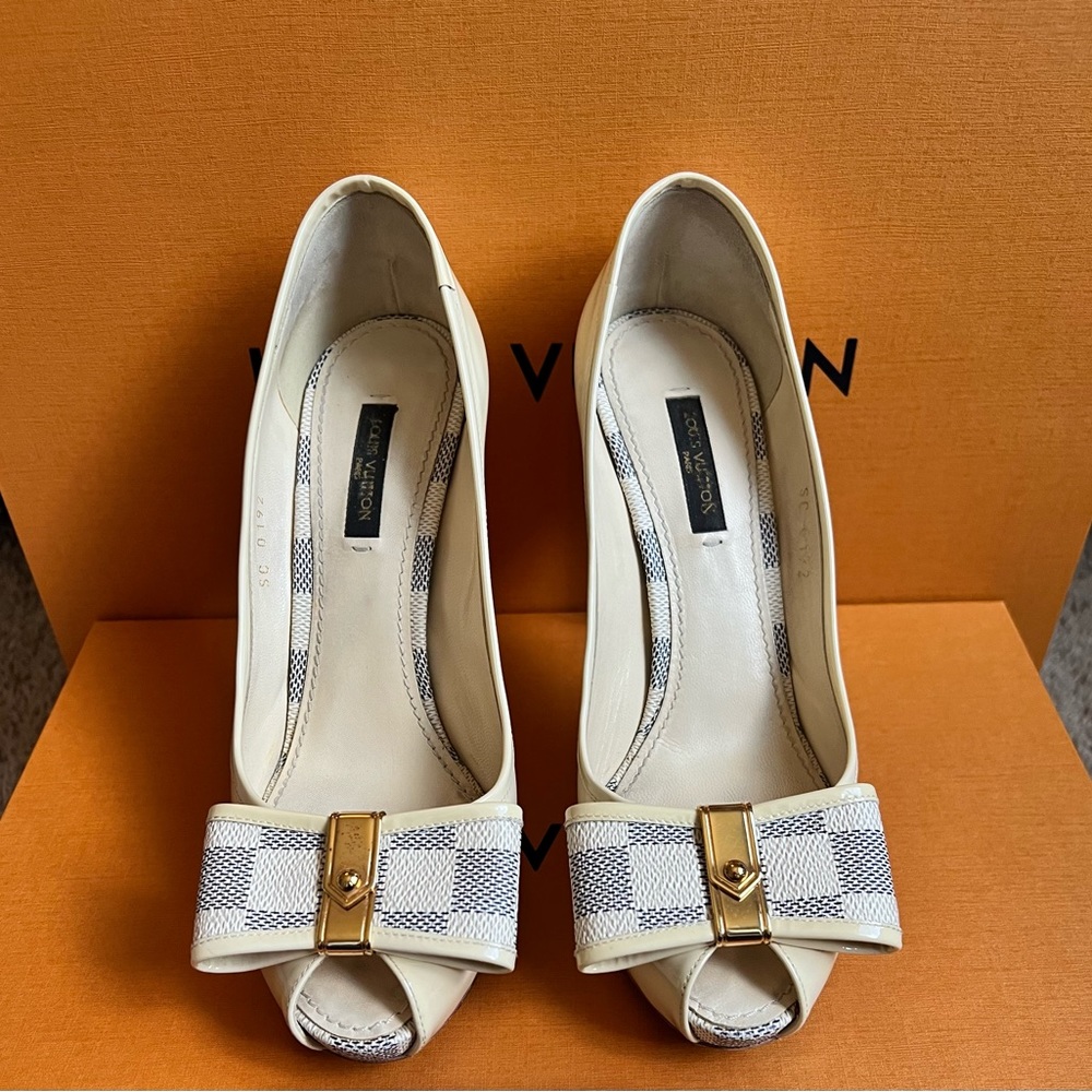 Pre loved Daniel Azur Valentine Open Toe Pump 9CM size 37 (7)